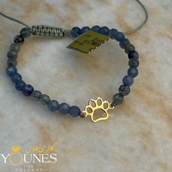 دستبند پنجه گربه طلا لیزری